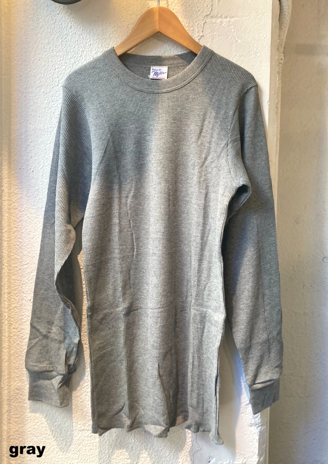 画像: 【Robert P.Mileer Waffle Long sleeve Tee】ロバート ピー ミラー ワッフル長袖Tee(3カラー展開)