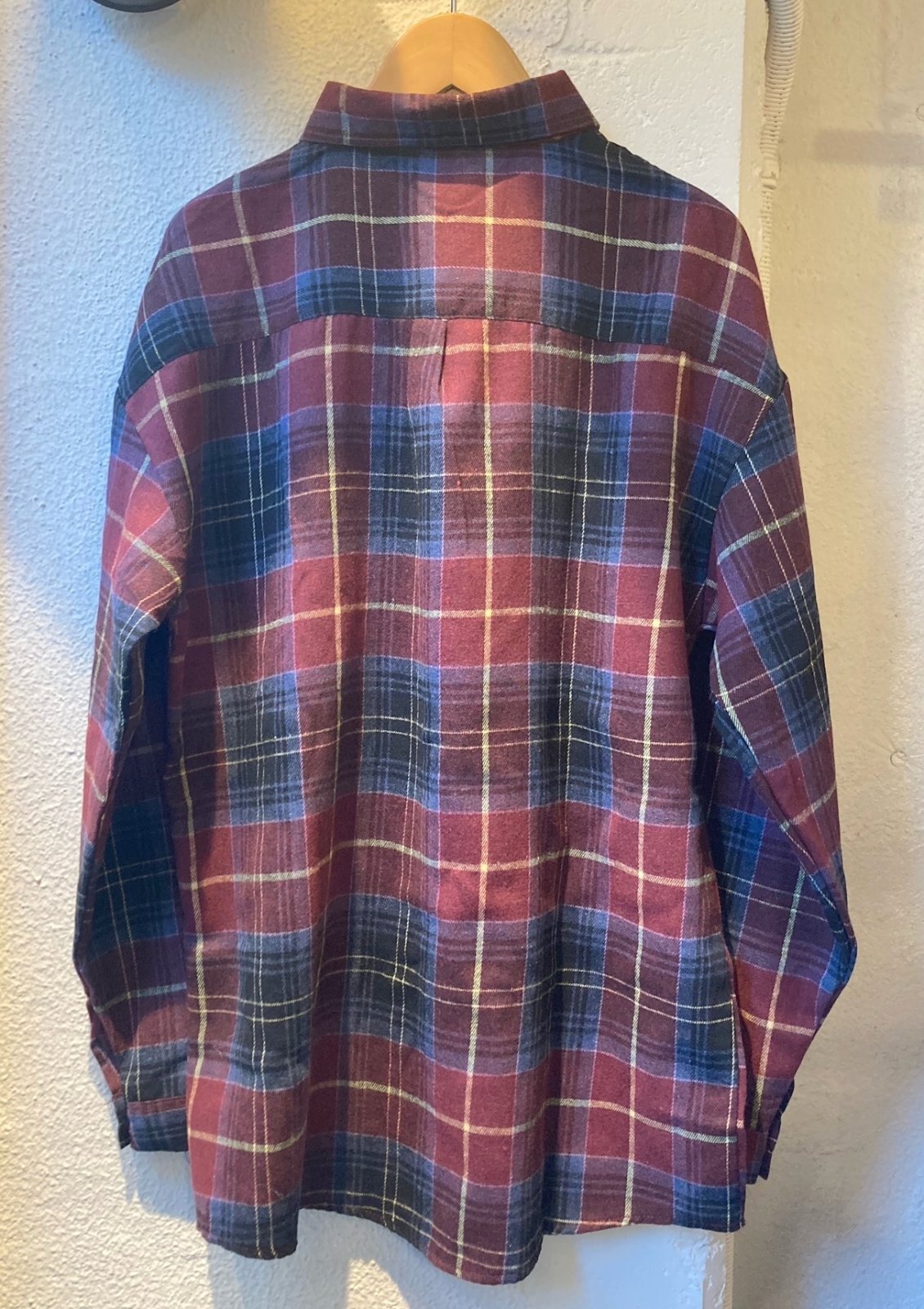 画像: 【Flannel Check Shirt】フランネル チェックシャツ(burgundy)