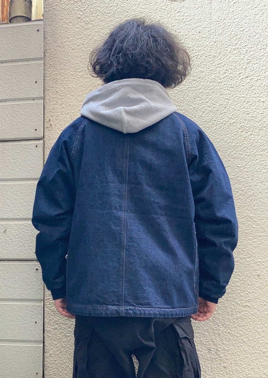 画像: 【gym master Half Moon Pocket Collarless Jacket】ジムマスター ハーフムーンポケット ノーカラー 中綿ジャケット(2カラー展開)