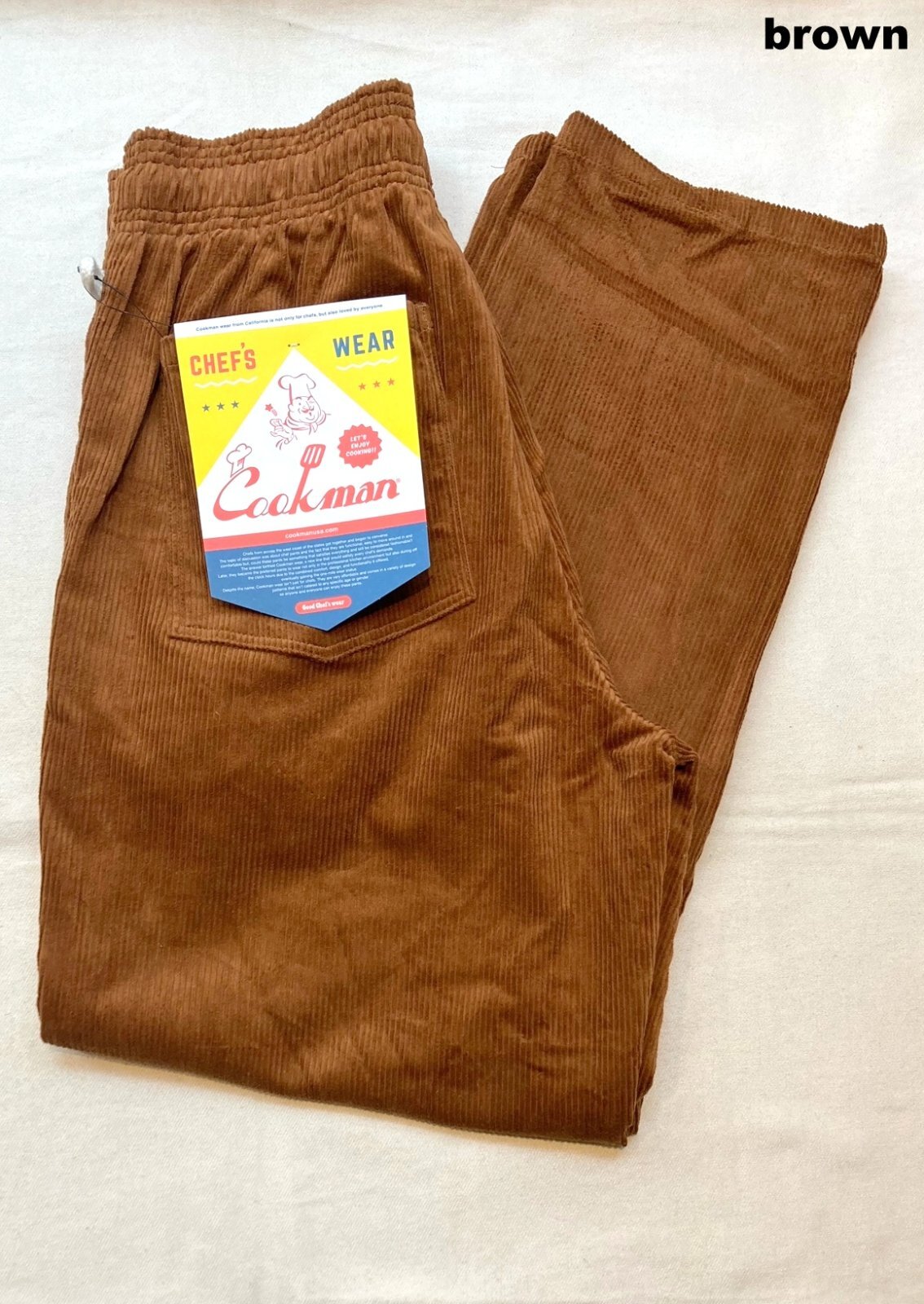 画像: 【Cookman Corduroy Chef Pants 】クックマン コーデュロイ シェフパンツ(3カラー展開)