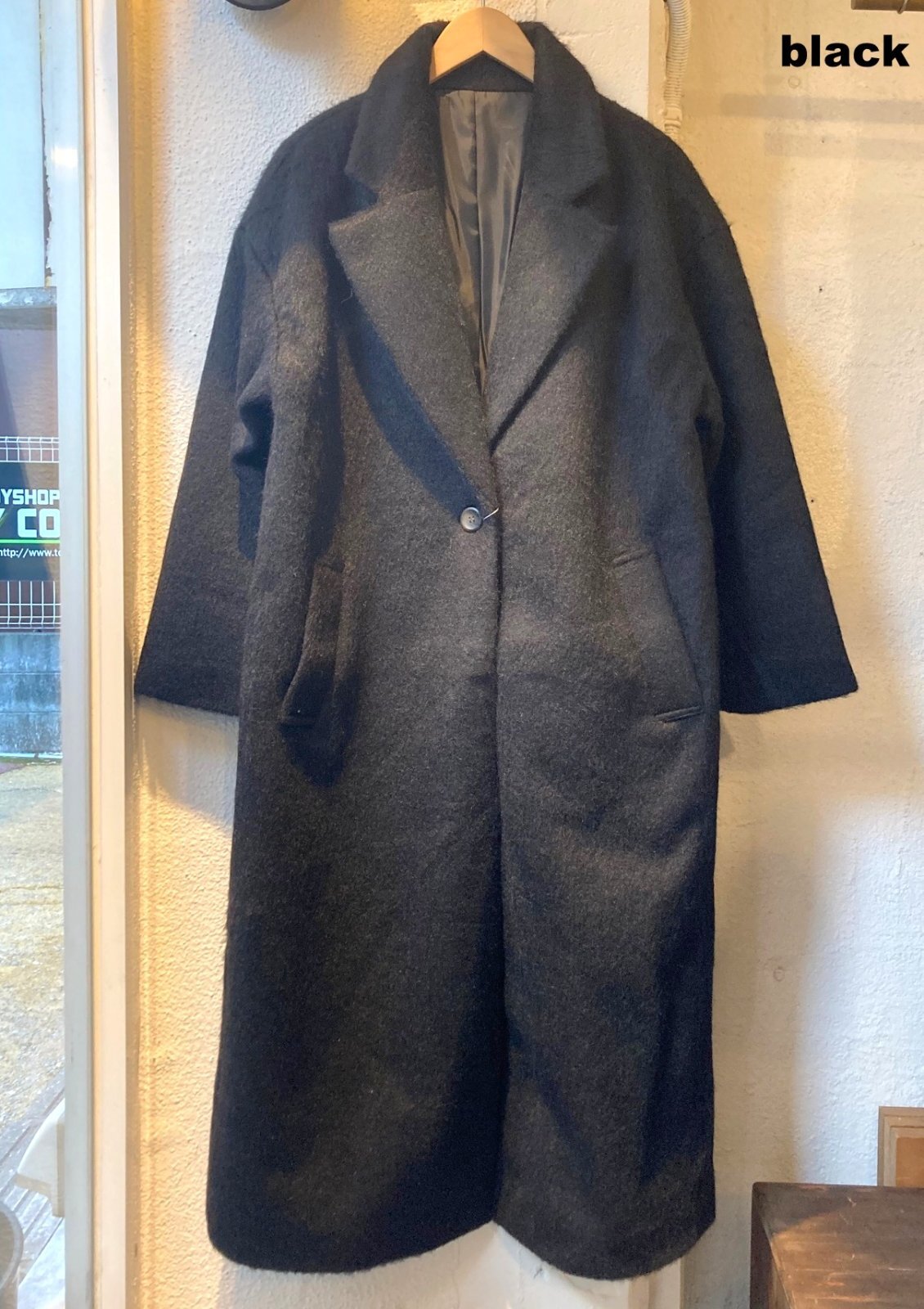 画像: 【OMNES Knit Shaggy Chester Coat】オムネス ニットシャギー チェスターコート(2カラー展開)