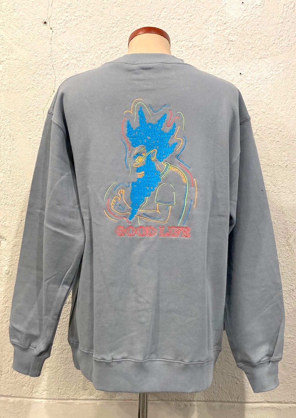 画像: 【gym master 10.3oz GOODLIFE Sweat Shirt】ジムマスター 10.3オンス グッドライフ刺繍 スウエットシャツ(3カラー展開)