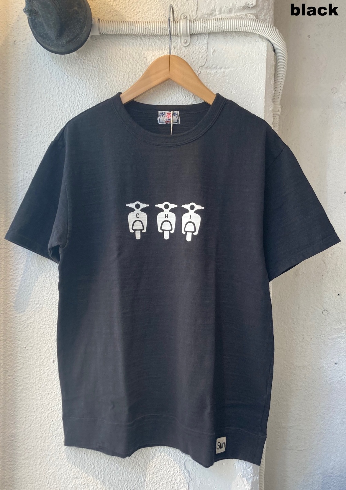 画像: 【u.m.i slab cotton s/s tee cal bike, made in japan】ユーエムアイ スラブコットン 半袖Tee, 日本製(2カラー展開)