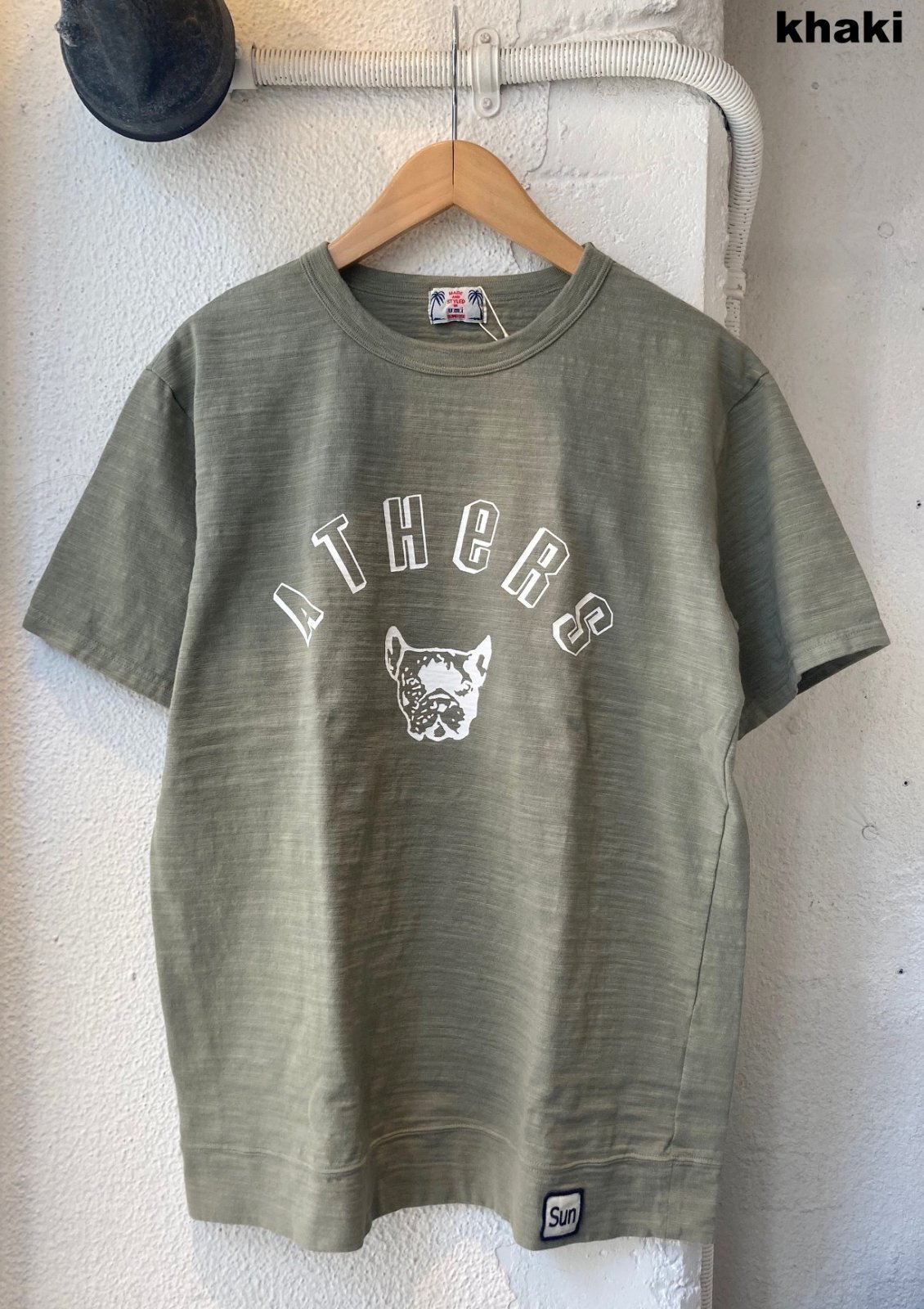 画像: 【u.m.i slab cotton s/s tee ATHERS, made in japan】ユーエムアイ スラブコットン 半袖Tee, 日本製(2カラー展開)