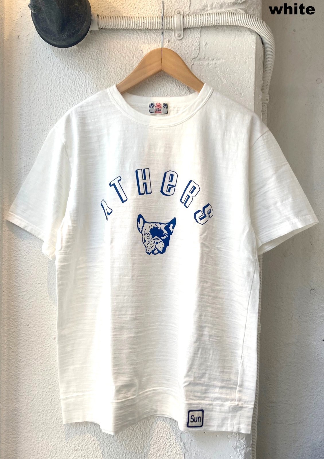 画像: 【u.m.i slab cotton s/s tee ATHERS, made in japan】ユーエムアイ スラブコットン 半袖Tee, 日本製(2カラー展開)