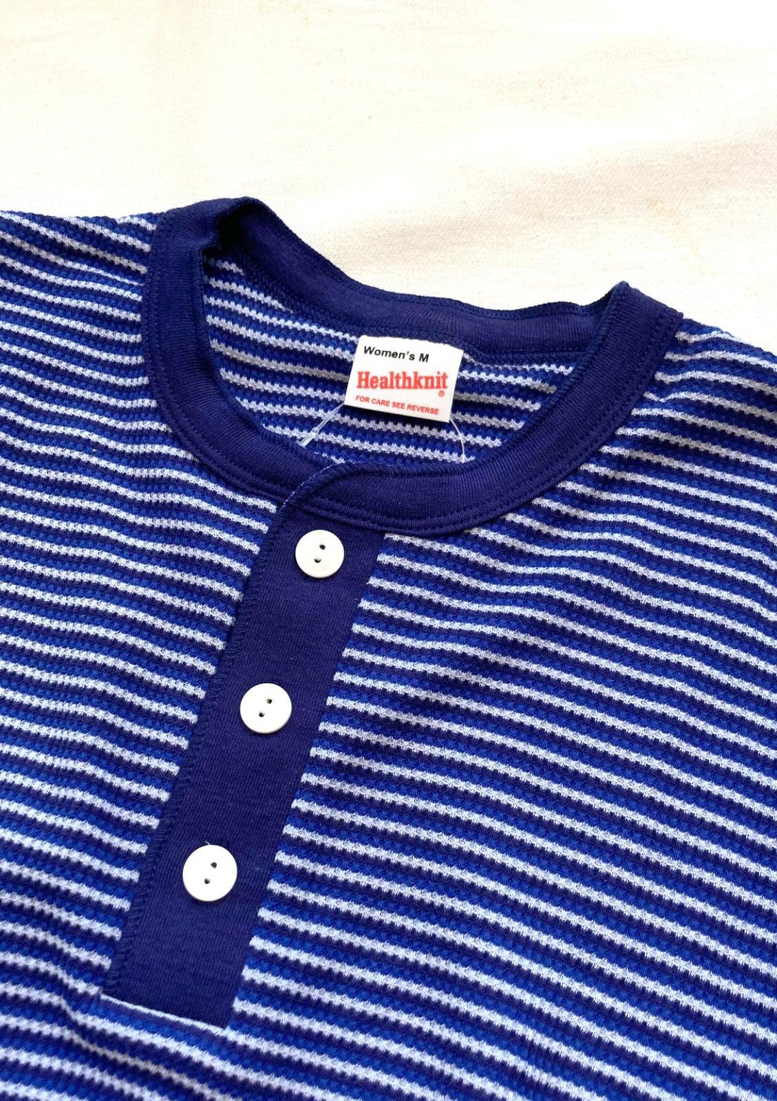 画像6: 【Healthknit Multi Border Waffle Henley-neck/ Women's】ヘルスニット マルチボーダー ヘンリーネック長袖Tee/ レディース サイズ(2カラー展開)