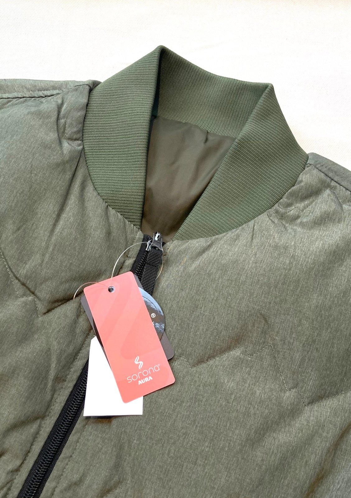 画像4: 【gym master reversible mountain quilting zip jacket】ジムマスター リバーシブル マウンテン キルテイングジップジャケット(olive)