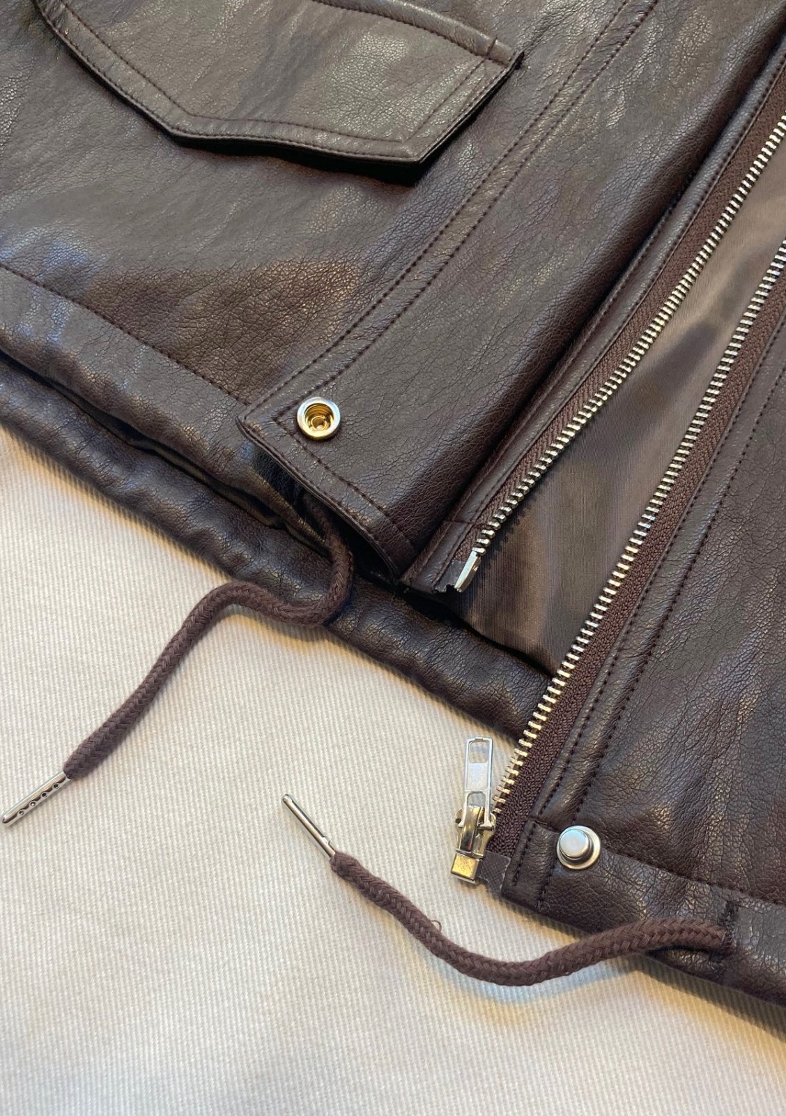 画像6: 【Import Fake Leather Riders JK】インポート フェイクレザー ライダース ジャケット(brown)