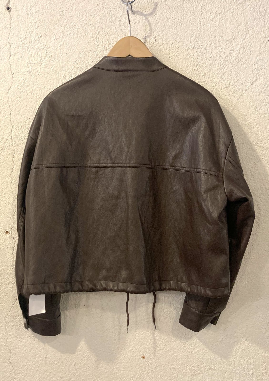 画像: 【Import Fake Leather Riders JK】インポート フェイクレザー ライダース ジャケット(brown)