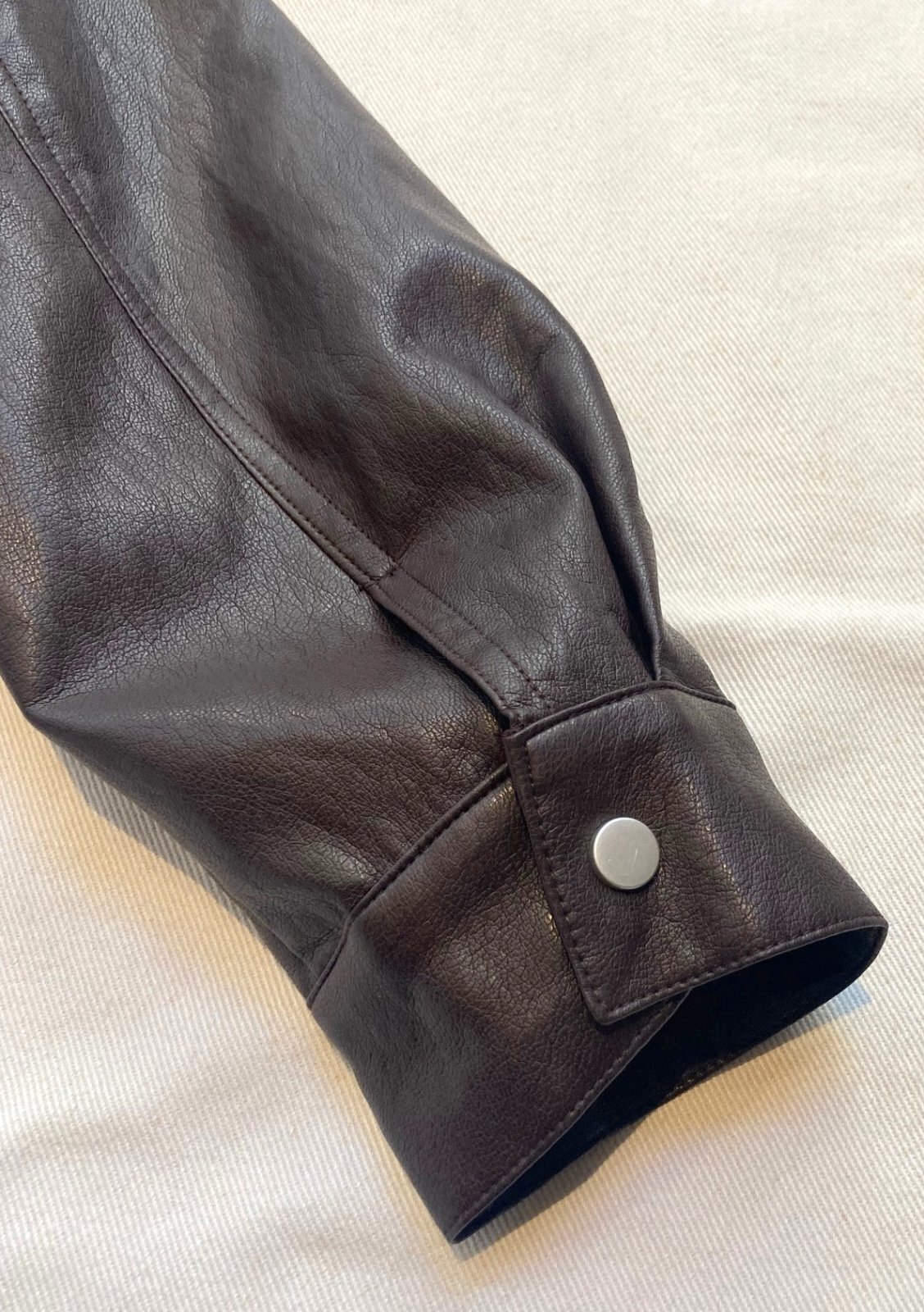 画像7: 【Import Fake Leather Riders JK】インポート フェイクレザー ライダース ジャケット(brown)