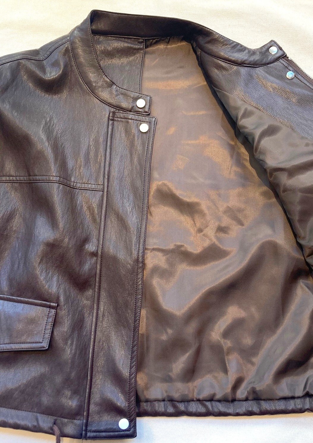 画像8: 【Import Fake Leather Riders JK】インポート フェイクレザー ライダース ジャケット(brown)