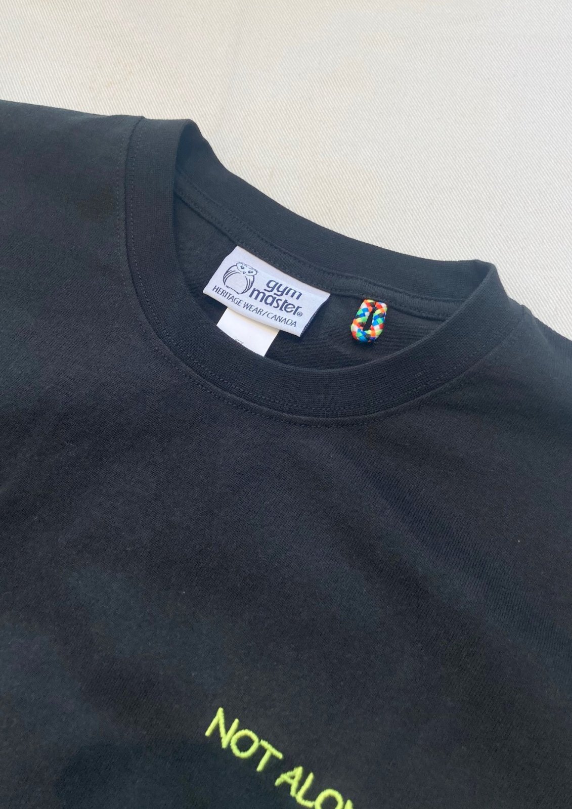 画像17: 【gym master 7.4oz NOT ALONE Big Tee】ジムマスター 7.4オンス 刺繍ビッグTee(3カラー展開)